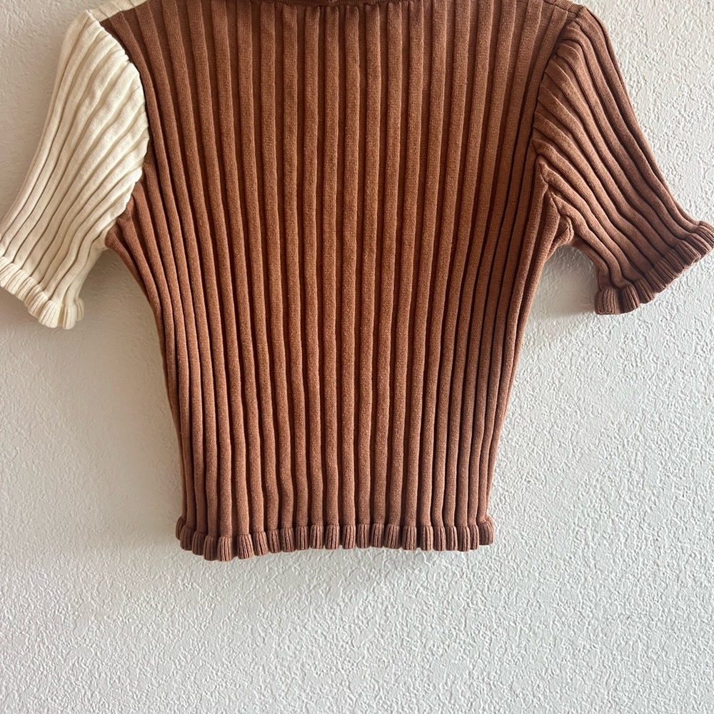 Find Me Now Ruffles Color Block Cardigan - Picture 4 of 5